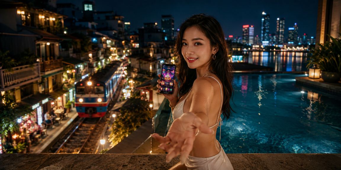 Người dùng tại Hà Nội sử dụng ứng dụng casino trực tuyến trên điện thoại thông minh
