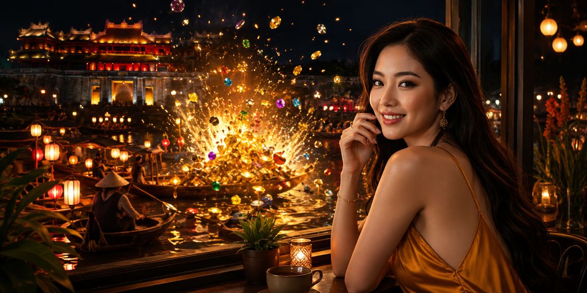Người dùng tại Huế thư giãn với cà phê và đặt cược trực tuyến trên điện thoại buổi chiều