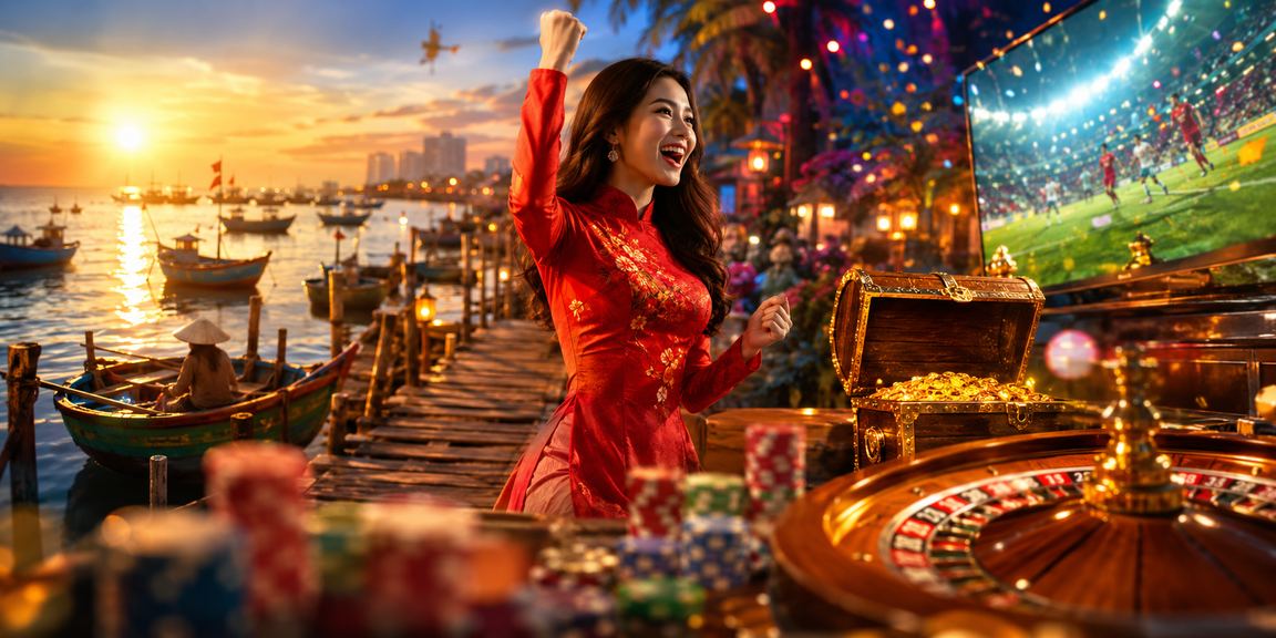 Màn hình trò chơi casino trực tuyến với giao diện tiếng Việt trên thiết bị di động tại Việt Nam
